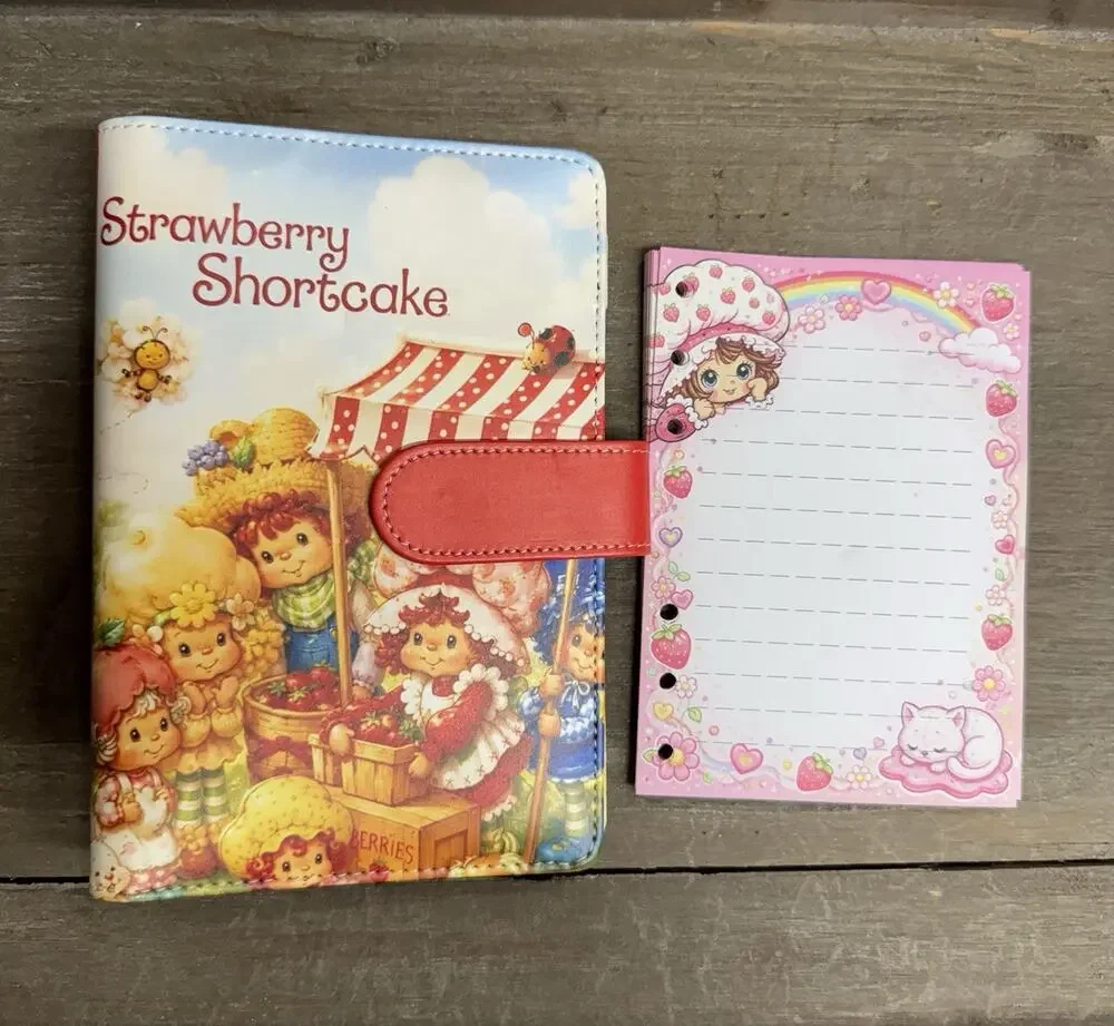 Strawberry Shortcake A6 Binder with Matching Printed Stationery Paper